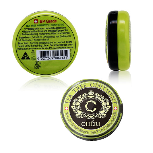 【澳洲 Cheri】茶樹精油萬用膏 20g (基礎防護/乾裂舒緩/草本香氛)