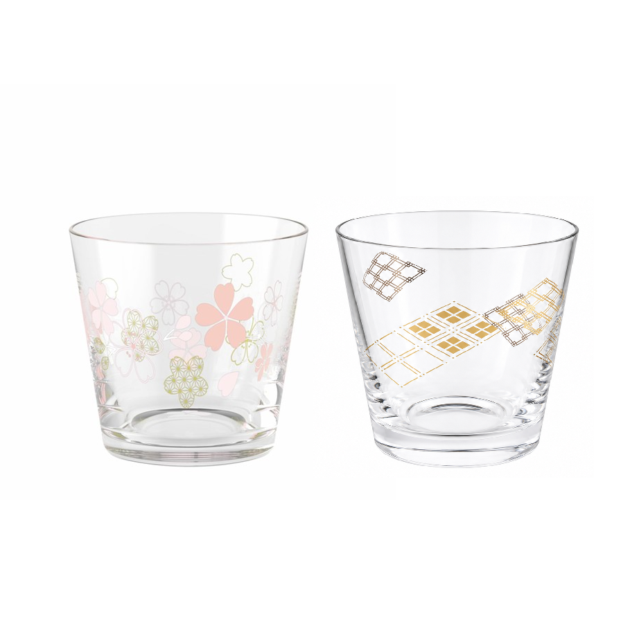 日本 東洋佐佐木 麻葉紋 櫻花 玻璃 清酒杯