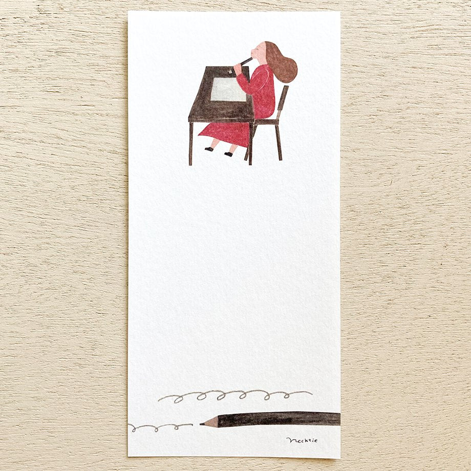 日本 表現社 插畫家 necktie 便條紙 備忘錄 一筆箋 (寫封信給你)