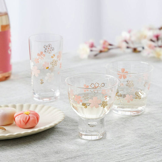 日本 東洋佐佐木 麻葉紋 櫻花 玻璃 清酒杯