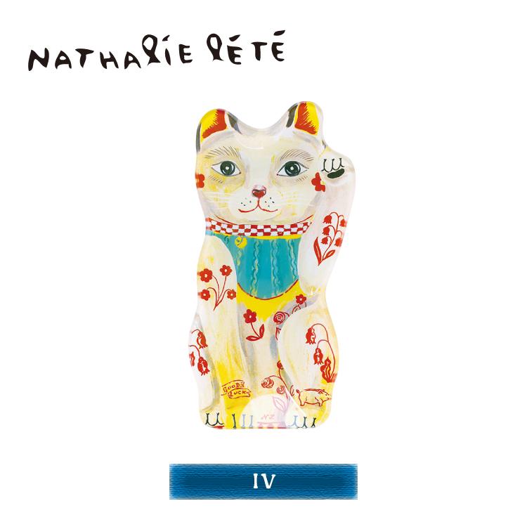 法國插畫家 Nathalie Lethe  招財貓 玻璃盤 點心盤