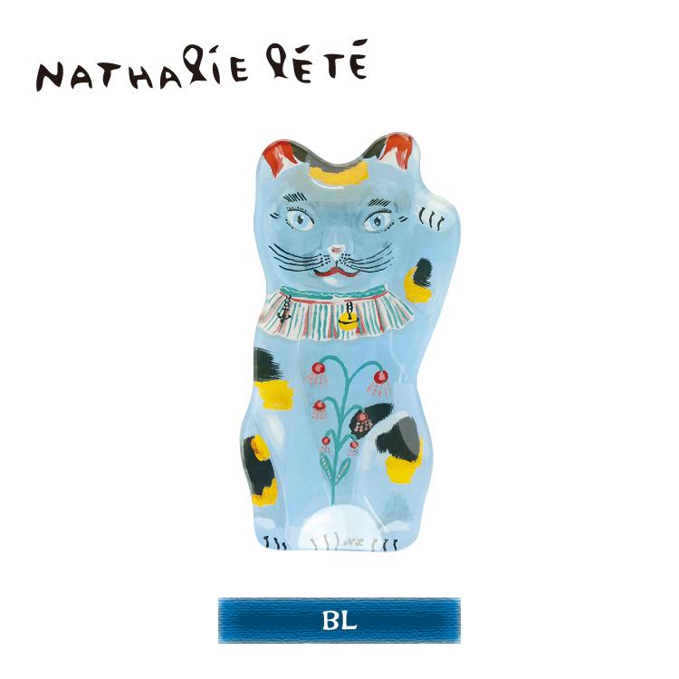 法國插畫家 Nathalie Lethe  招財貓 玻璃盤 點心盤
