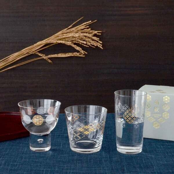 日本 東洋佐佐木 麻葉紋 櫻花 玻璃 清酒杯