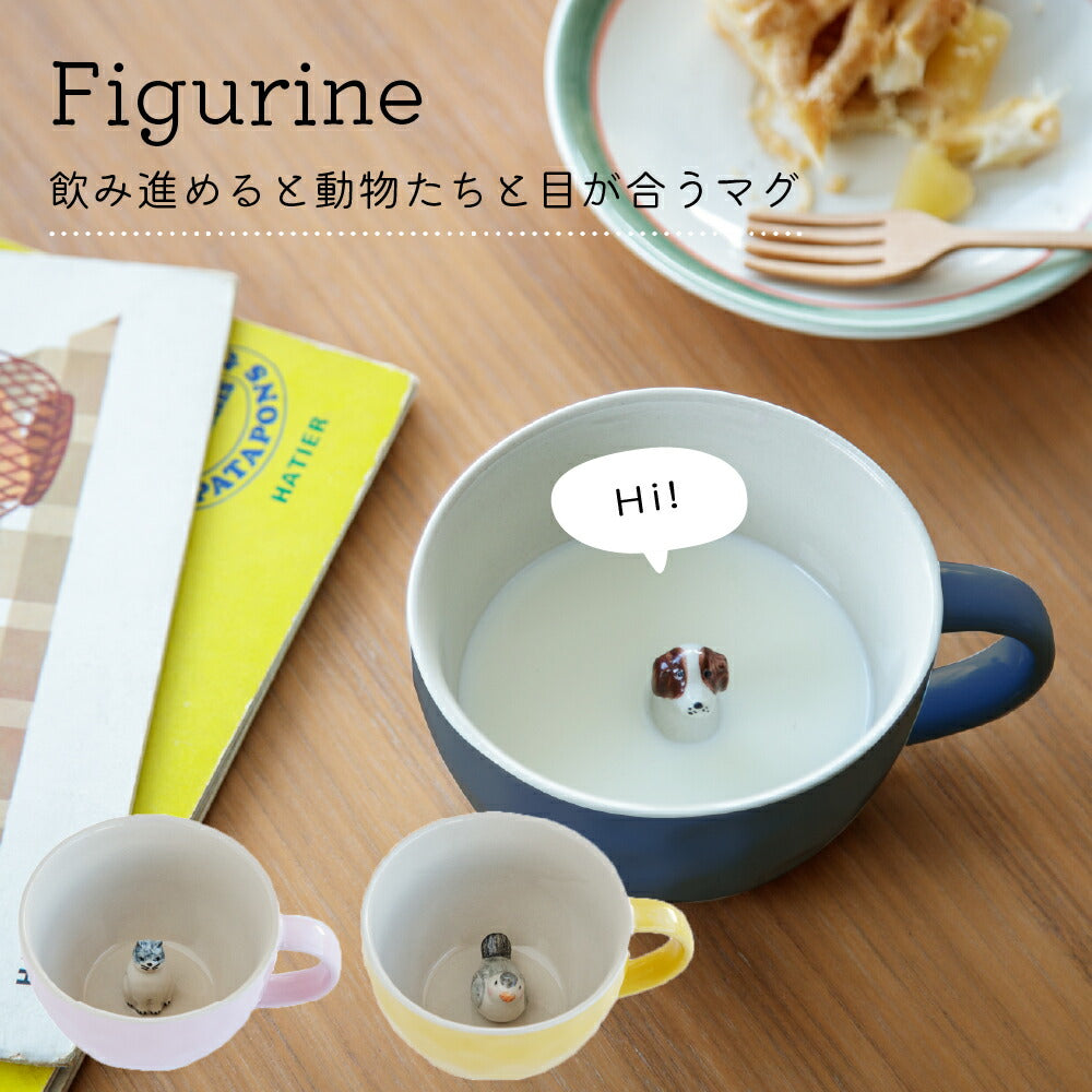 日本 Figurine 杯內立體 動物 馬克杯 410ml