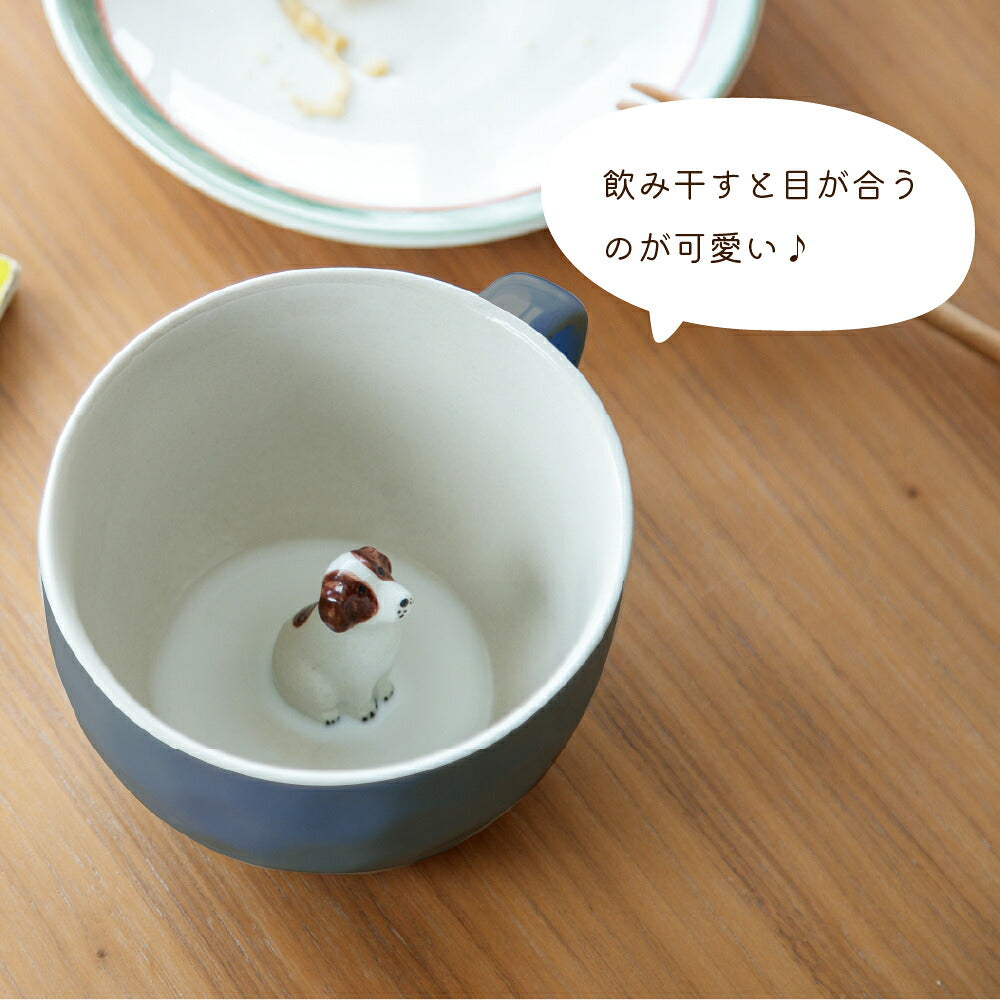 日本 Figurine 杯內立體 動物 馬克杯 410ml
