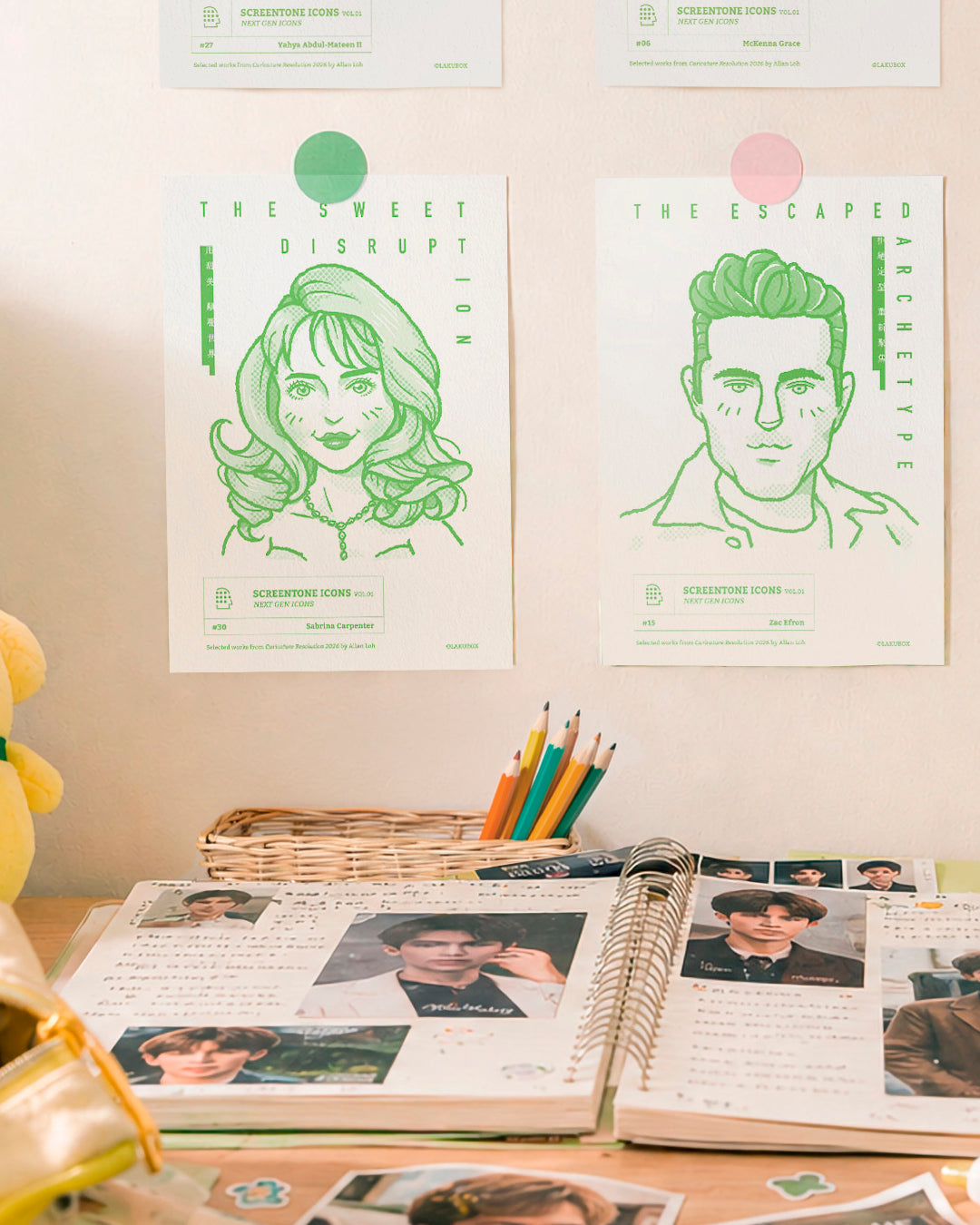 Lakubox｜影人群像 系列1 Screentone Icons Vol.01【Next Gen Icons 新世代標誌】明信片套組