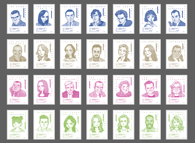 Lakubox｜影人群像 系列1 Screentone Icons Vol.01【Next Gen Icons 新世代標誌】明信片套組